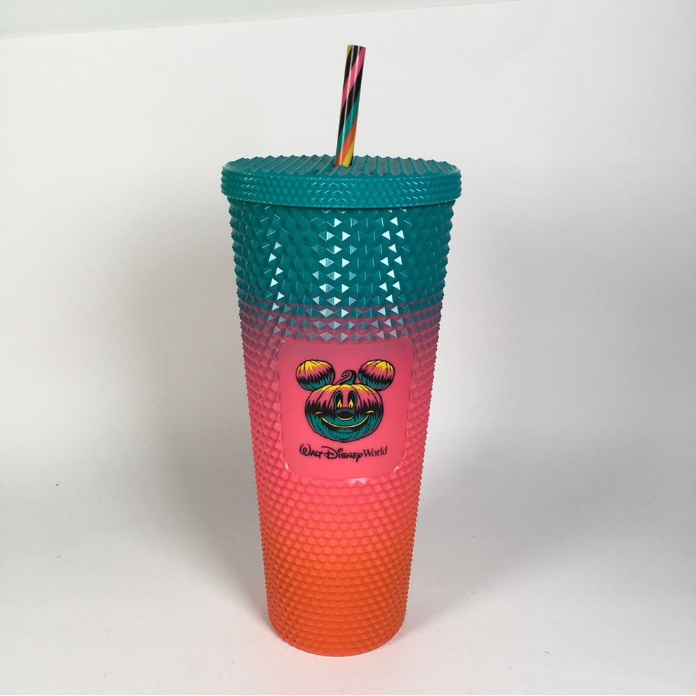 Starbucks Disney World 2023 Halloween Tumbler Studded Mickey Pumpkin
